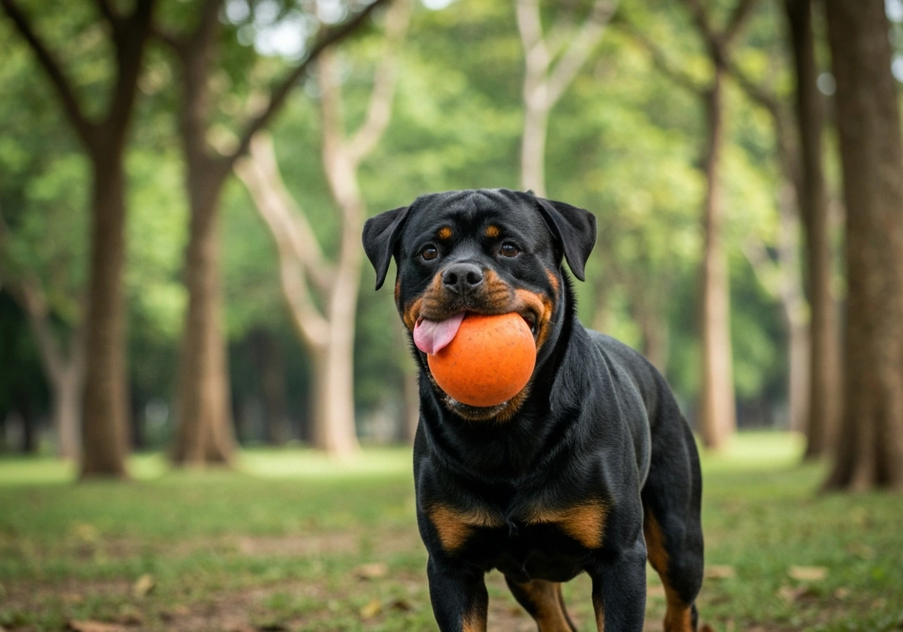 Rottweiler displaying classic tan point pattern